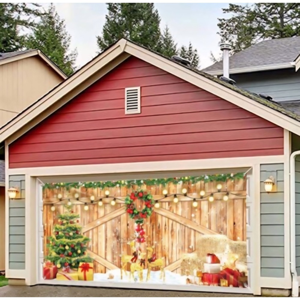 7x13ft Aprox Christmas Barn Wood Photography Backdrop for Holiday Celebrations - Picture 6 of 6
